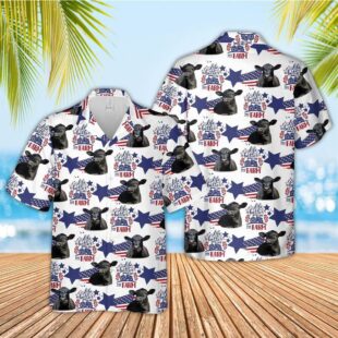 Farm Hawaiian Shirt, Black Angus American Flag Pattern Hawaiian Shirt, Life Is Better On The Farm Hawaiian Shirt, Cow Hawaiian Shirt