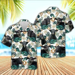 Farm Hawaiian Shirt, Black Angus Cattle Hawaiian Shirts, Cow Hawaiian Shirt