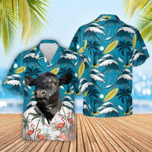 Farm Hawaiian Shirt, Black Angus Funny Hawaiian Shirt, Cow Hawaiian Shirt