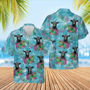 Farm Hawaiian Shirt, Black Angus Hawaiian Light Blue Shirts, Cow Hawaiian Shirt